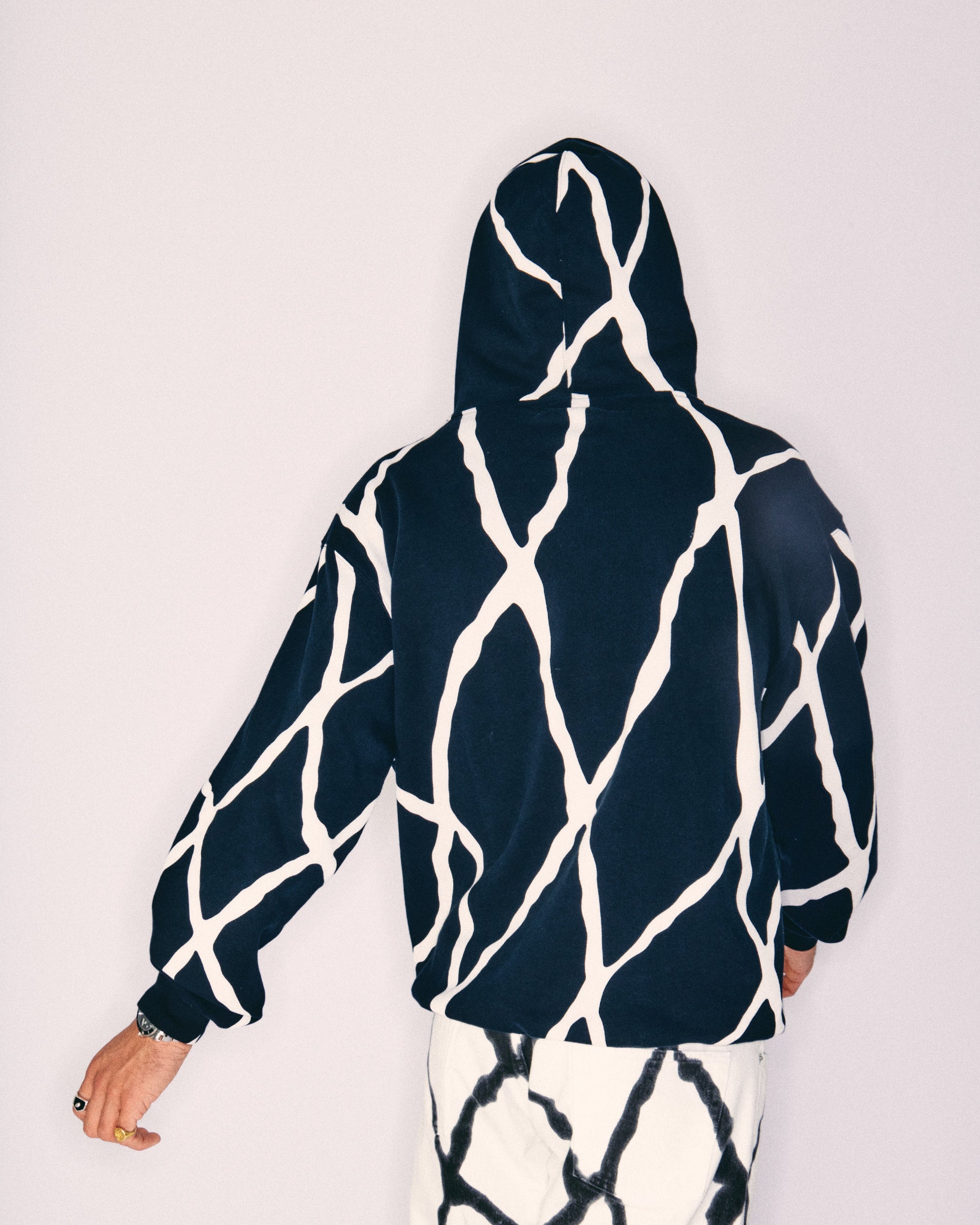 Allover Oxley Print Organic Cotton Hoodie
