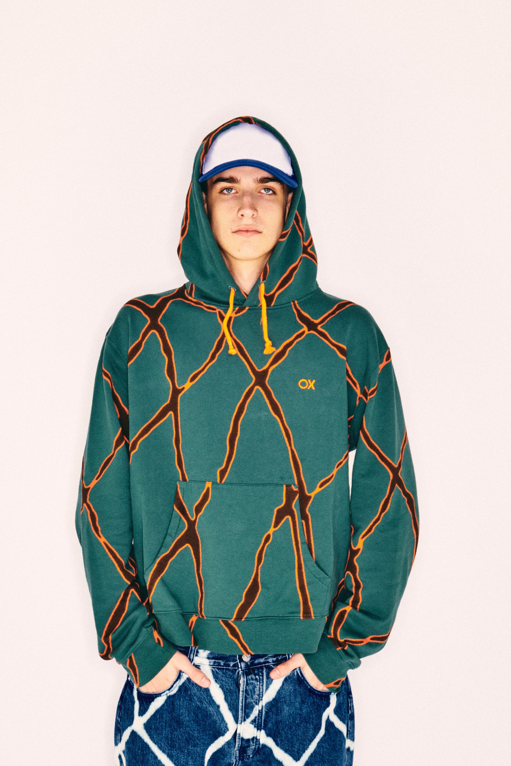 Allover Oxley Print Organic Cotton Hoodie