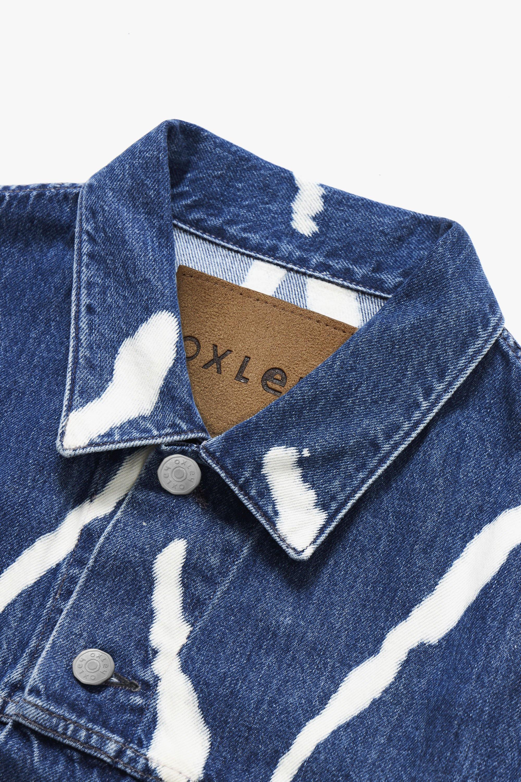 Oxley Hand Printed Organic Cotton Denim Jacket - Oxley Official