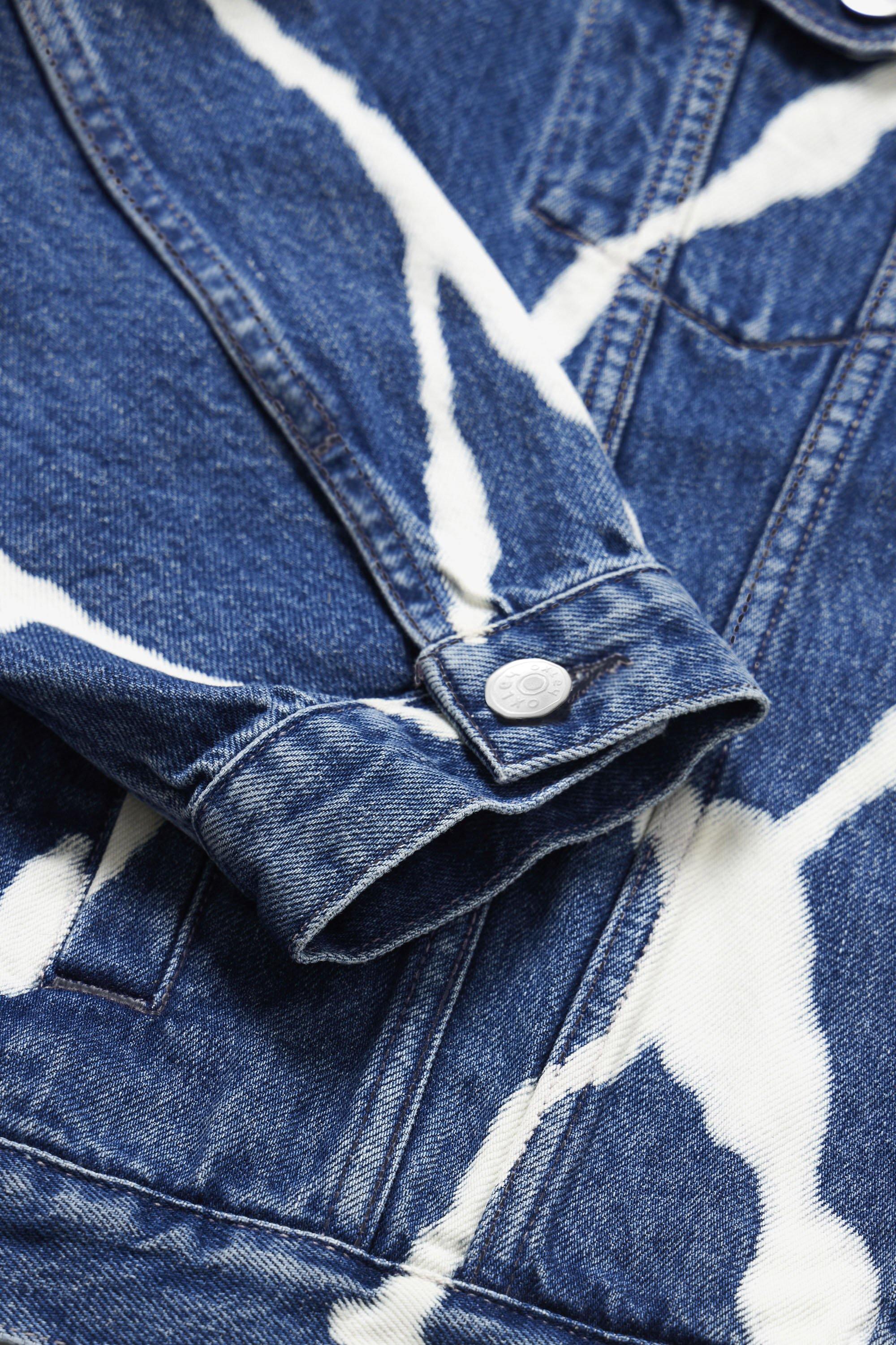 Oxley Hand Printed Organic Cotton Denim Jacket - Oxley Official