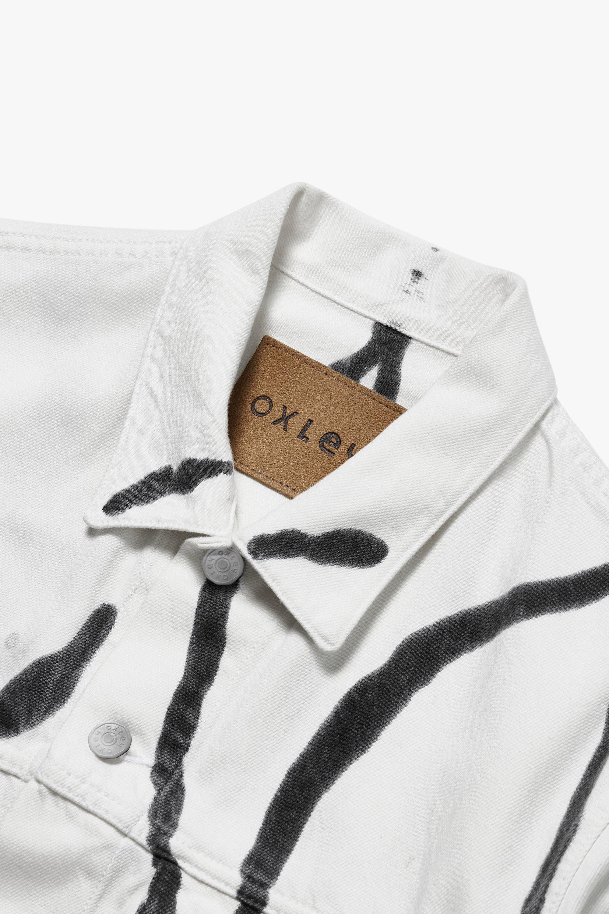 Oxley Hand Printed Organic Cotton Denim Jacket - Oxley Official