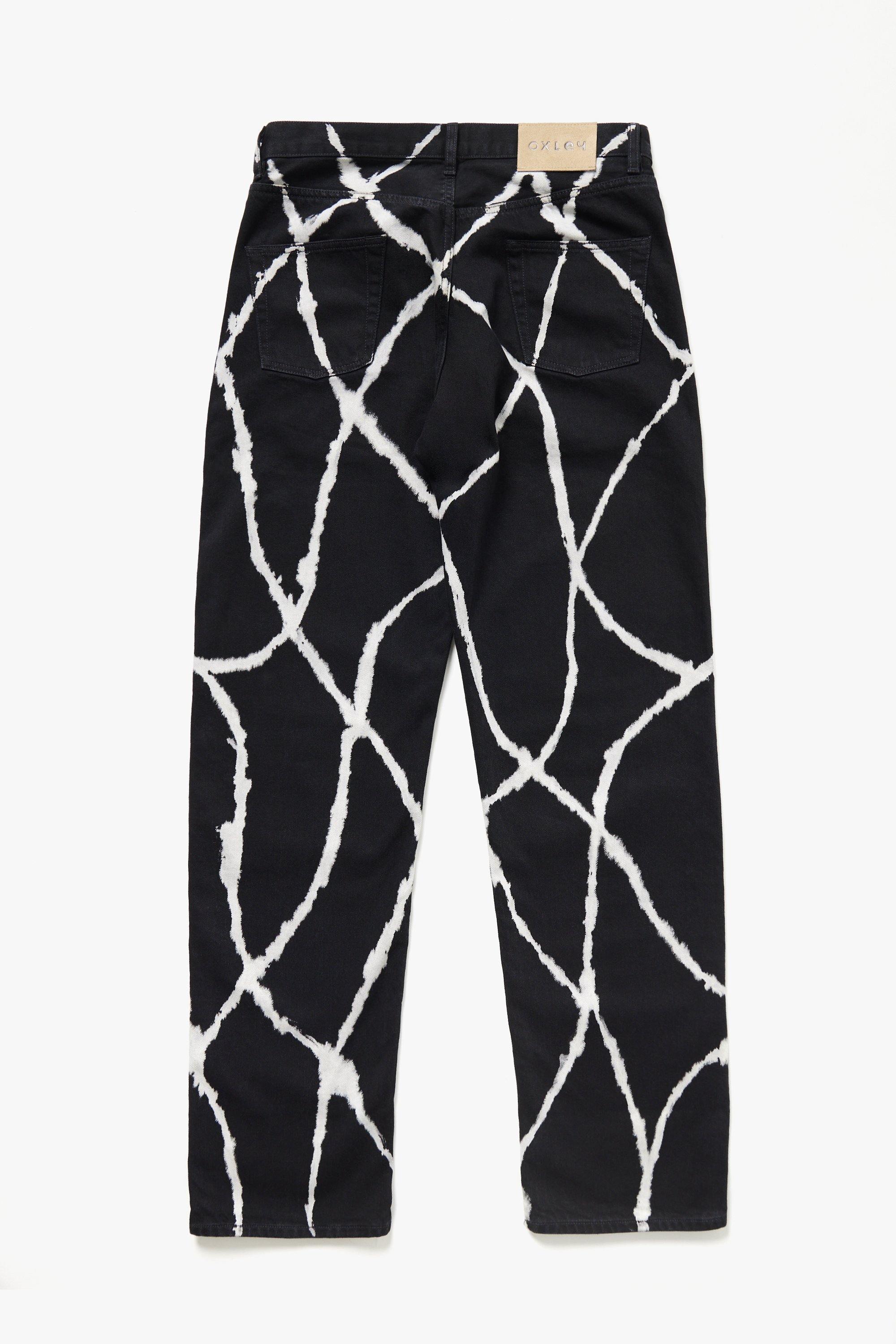 Oxley Hand Printed Organic Cotton Denim Jeans - Oxley Official