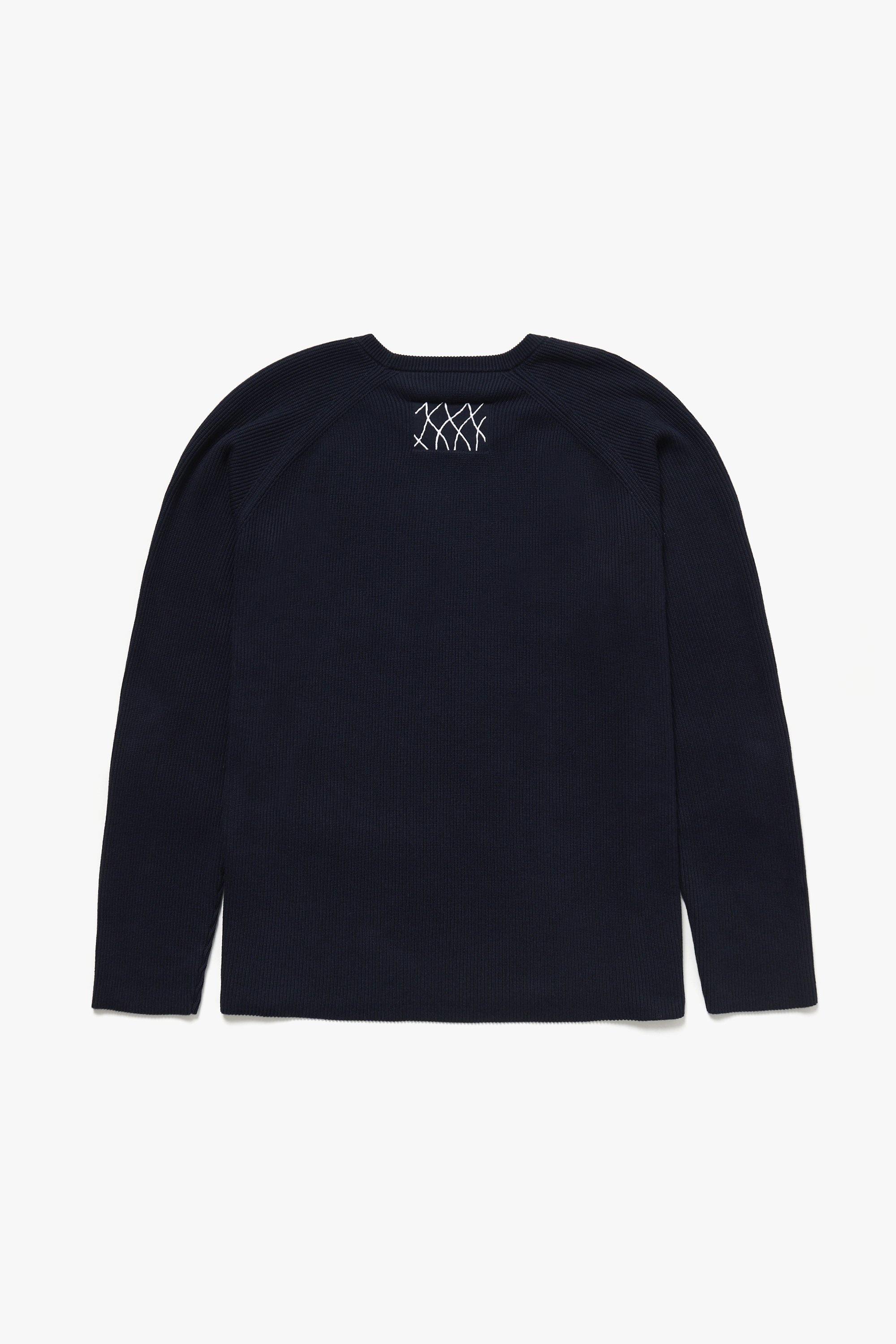 Embroidered Stitch Raglan Sleeve Organic Cotton Top - Oxley Official