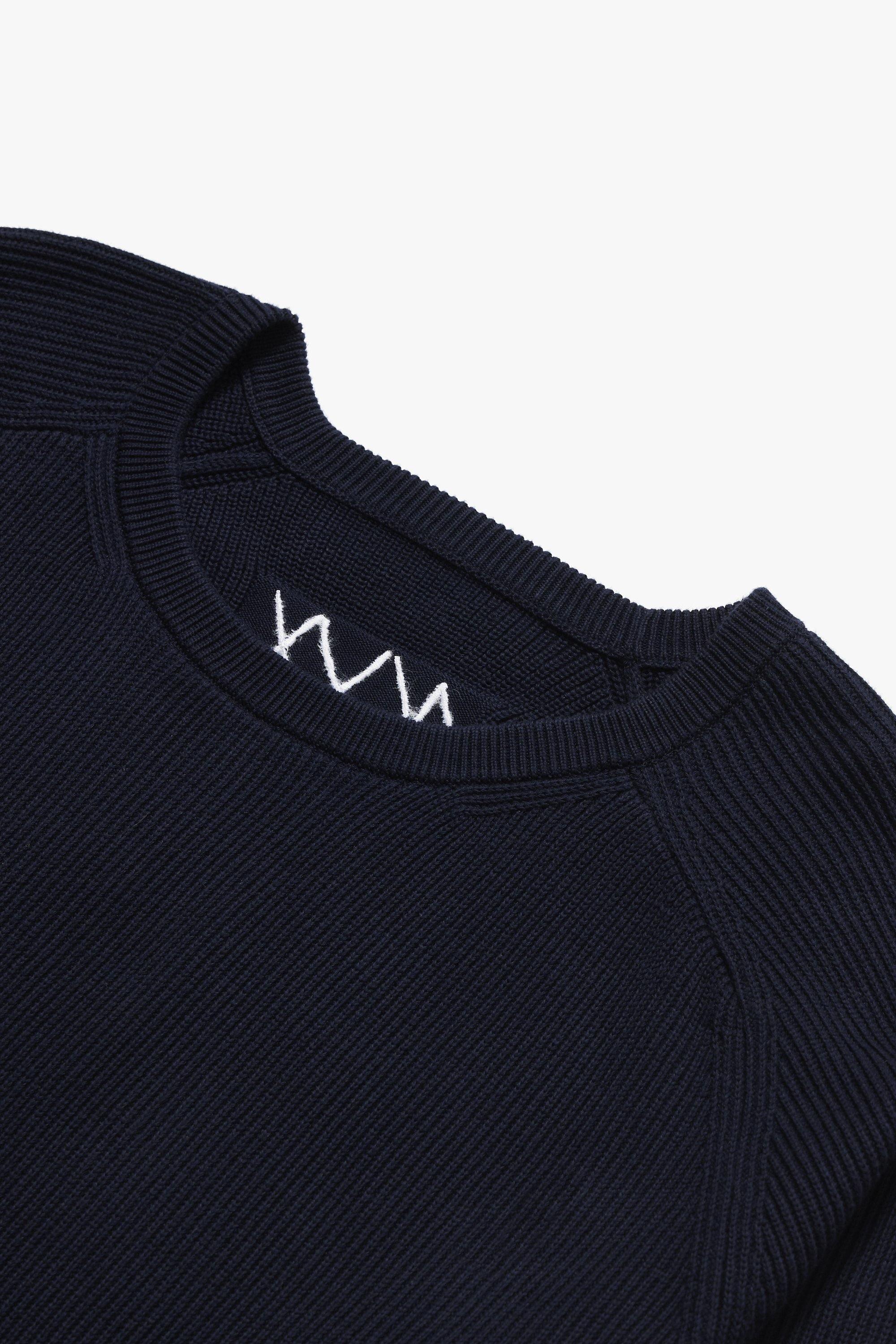 Embroidered Stitch Raglan Sleeve Organic Cotton Top - Oxley Official