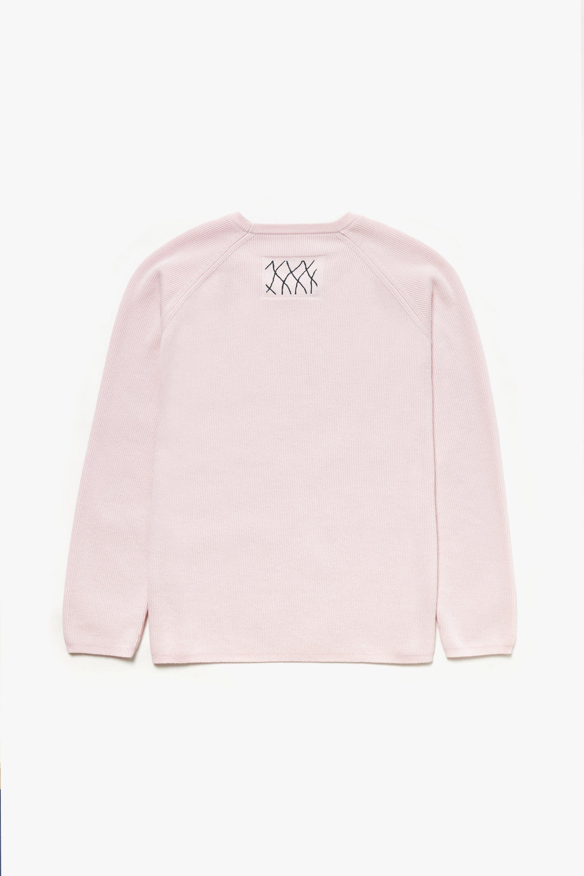 Embroidered Stitch Raglan Sleeve Organic Cotton Top - Oxley Official