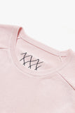 Embroidered Stitch Raglan Sleeve Organic Cotton Top - Oxley Official