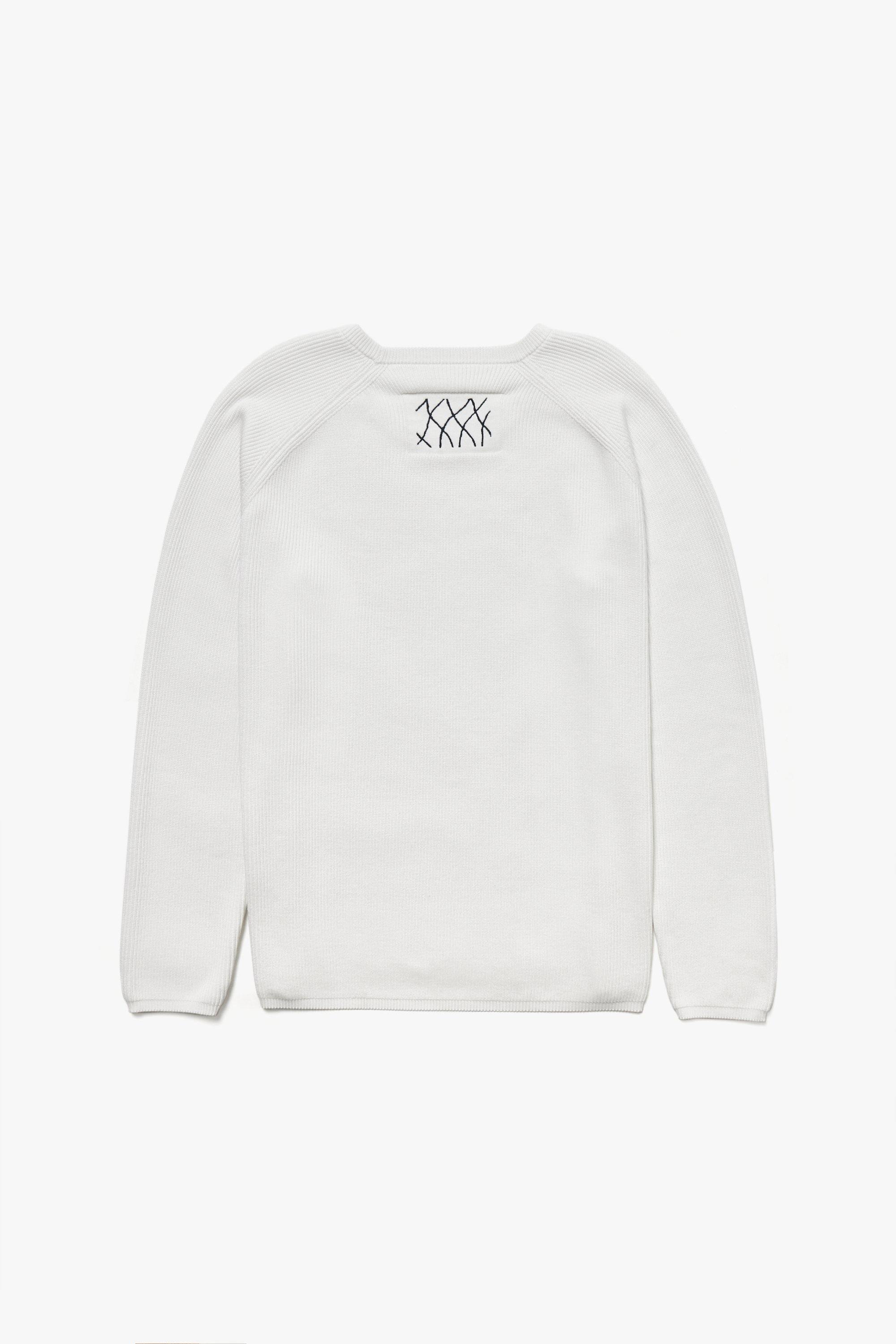 Embroidered Stitch Raglan Sleeve Organic Cotton Top - Oxley Official