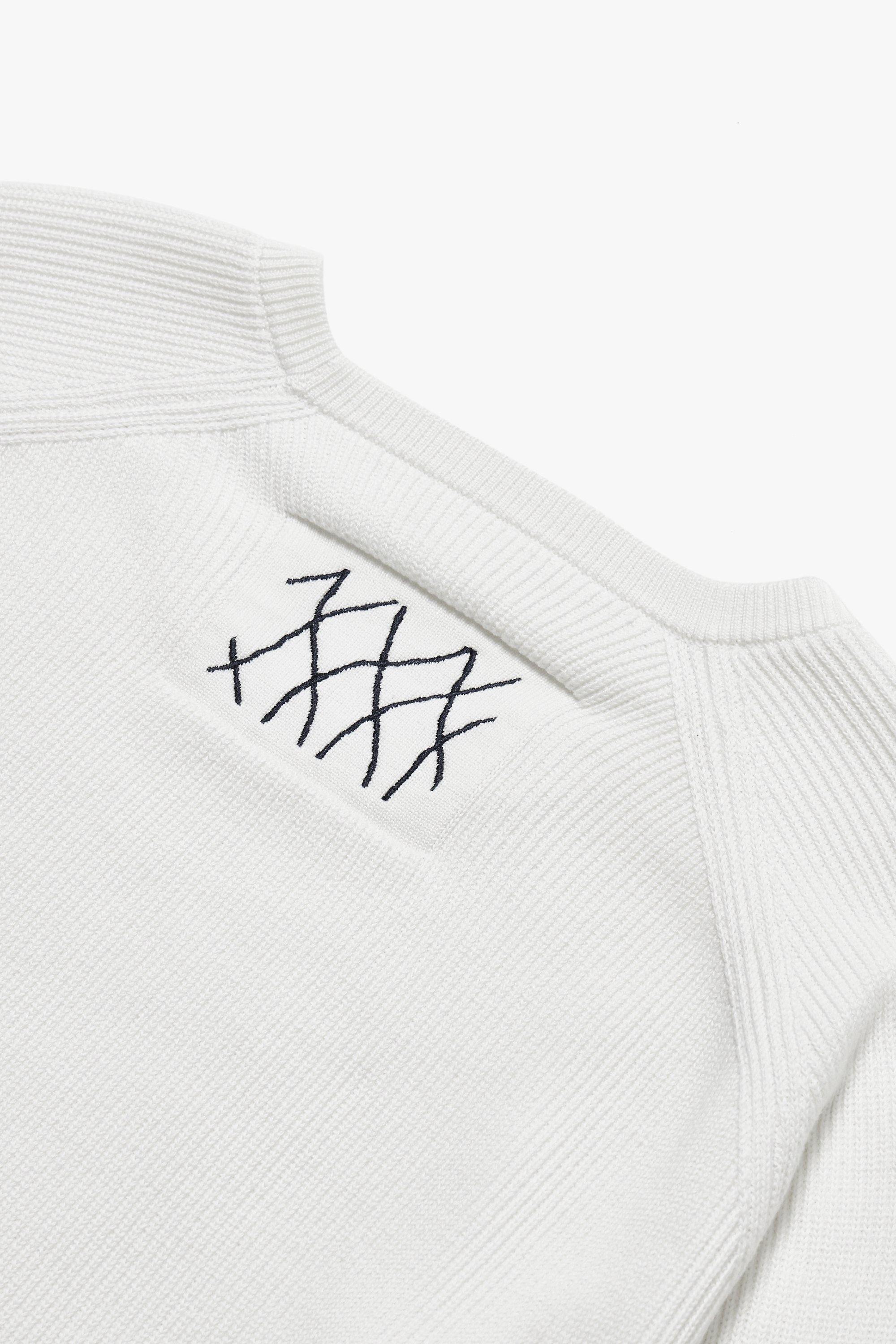 Embroidered Stitch Raglan Sleeve Organic Cotton Top - Oxley Official