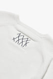 Embroidered Stitch Raglan Sleeve Organic Cotton Top - Oxley Official