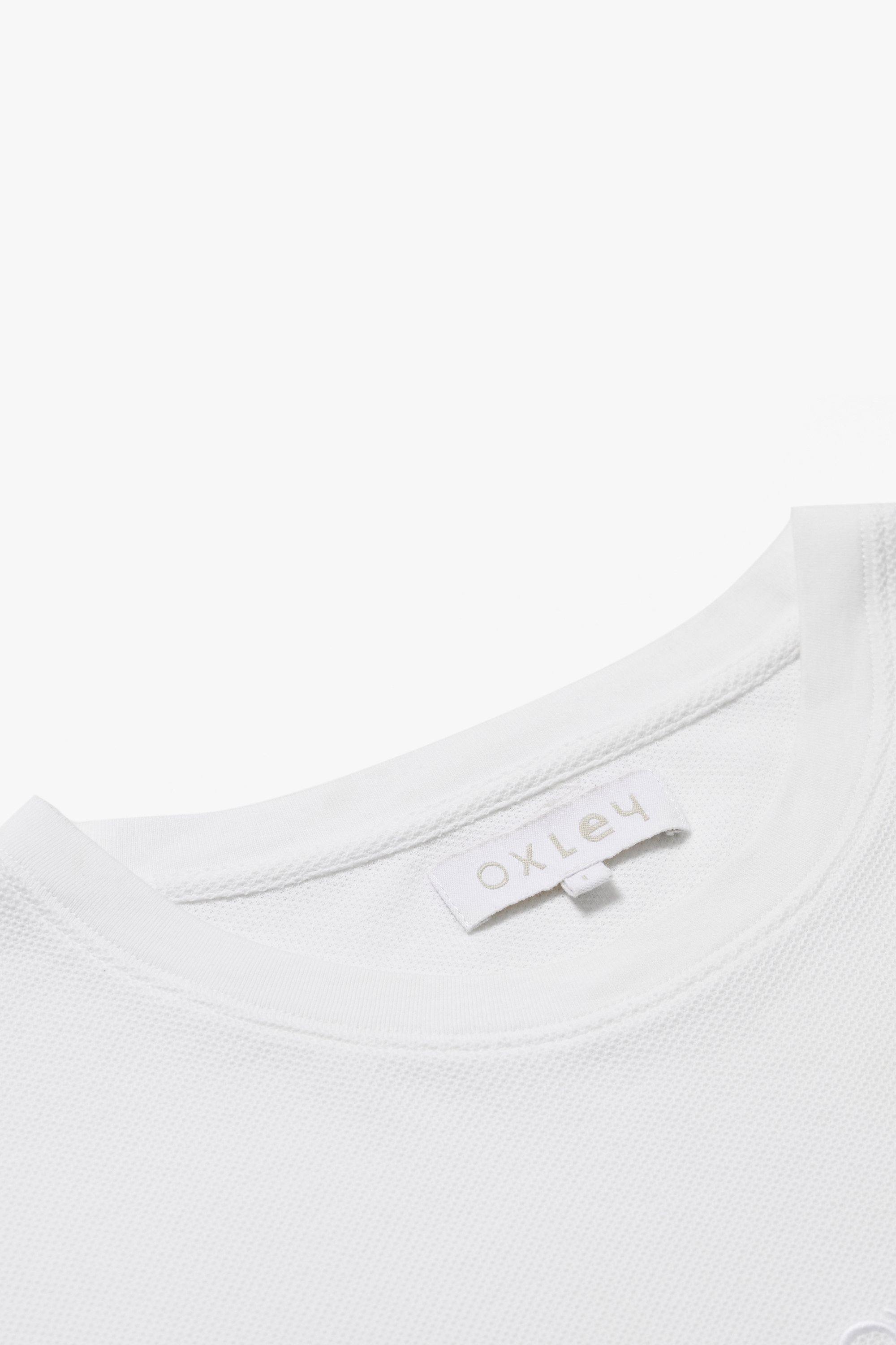 OX Embroidered Organic Cotton Pique T-Shirt - Oxley Official