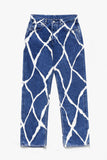 Oxley Hand Printed Organic Cotton Denim Jeans
