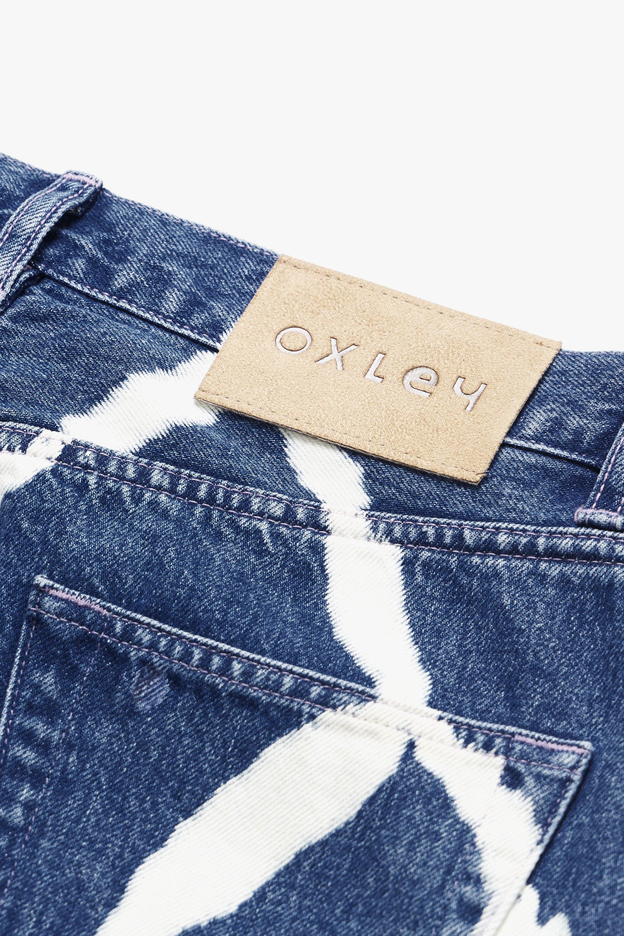 HAND PRINTED ORGANIC COTTON DENIM JEANS – Oxley Official